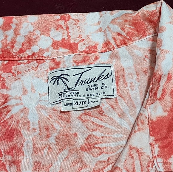 Trunks Surf & Swim Co. Button Down Shirt Beach Wear 🏝⛱️ 🌴🏝 - Picture 5 of 8